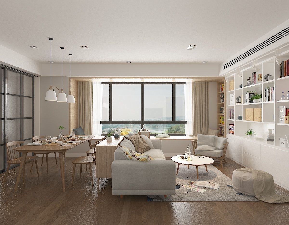 Modern apartment 02 3D model_4