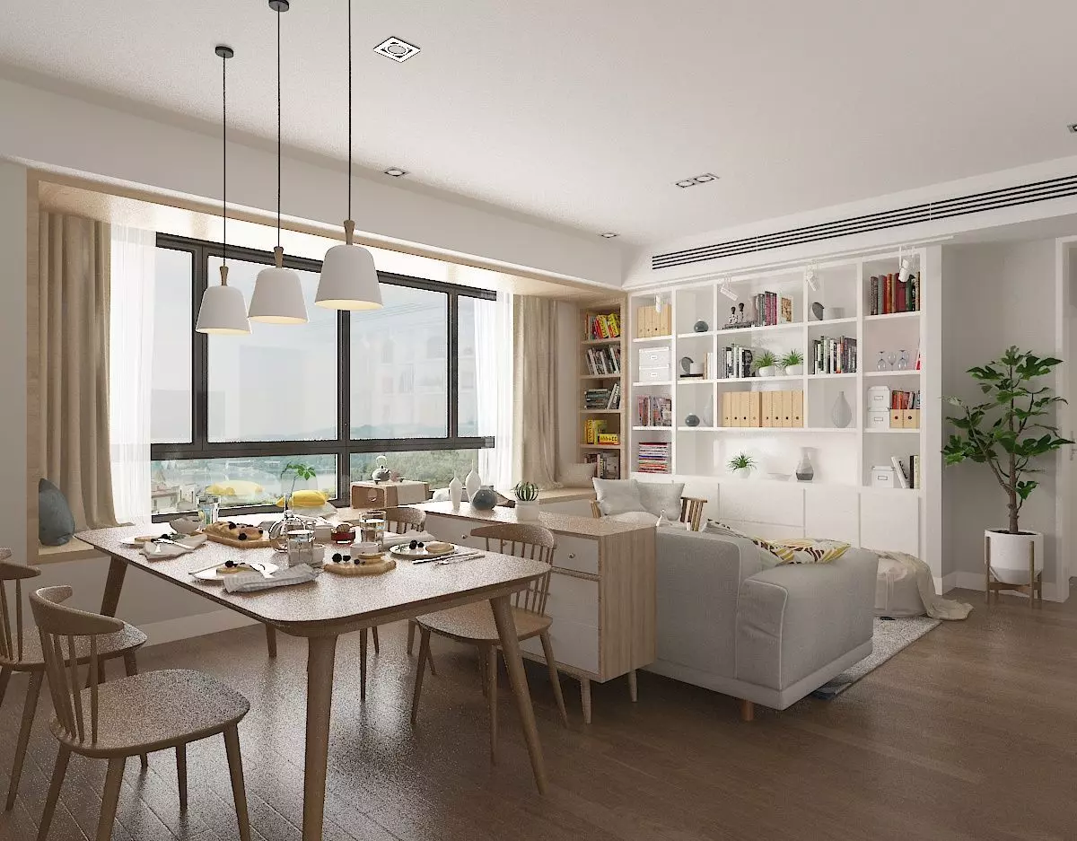 Modern apartment 02 3D model_0