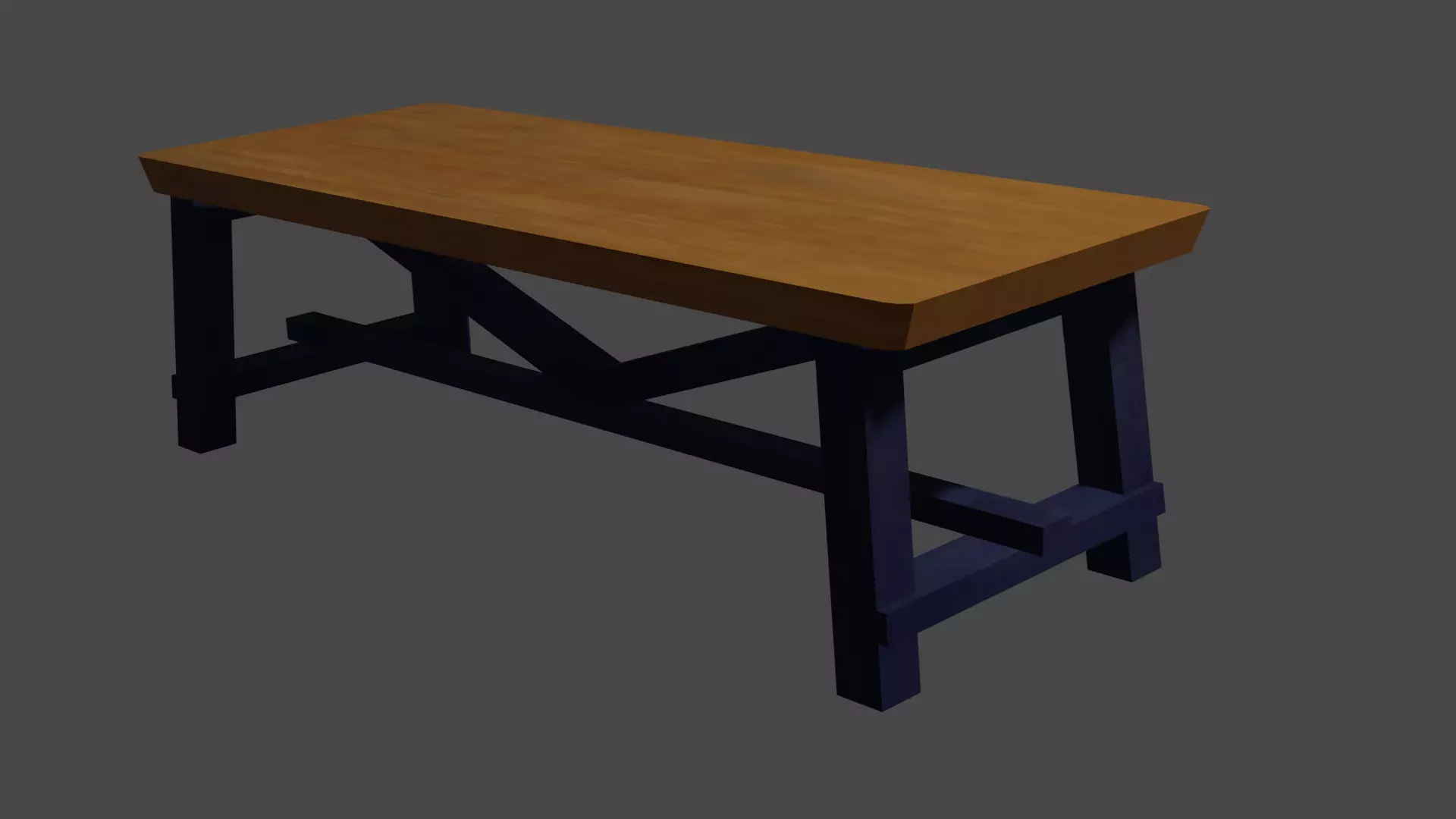 Skogsta Table Low-poly 3D model_0