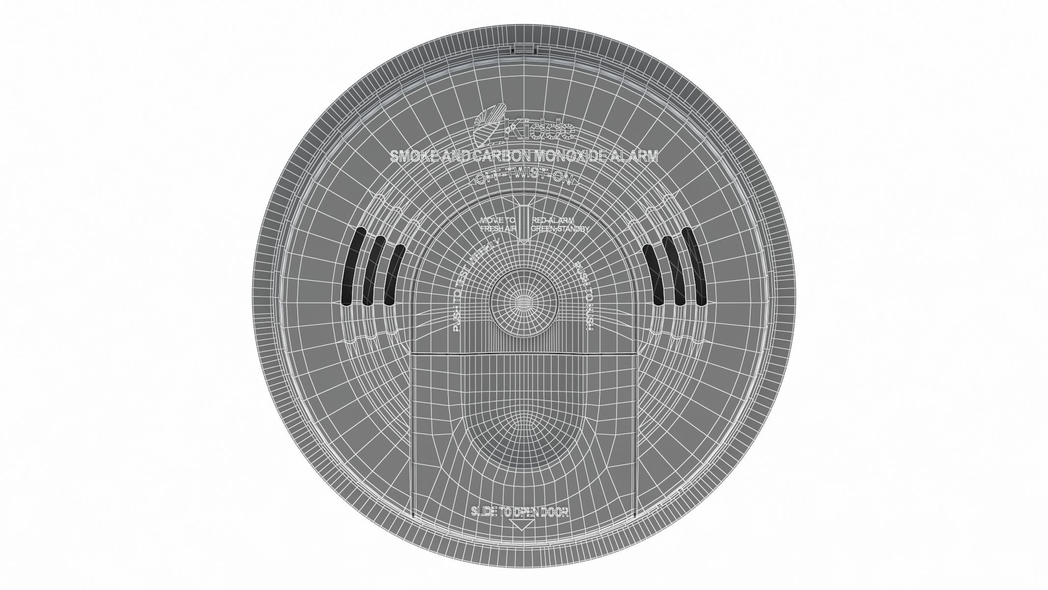 Smoke Detector 3D model_11