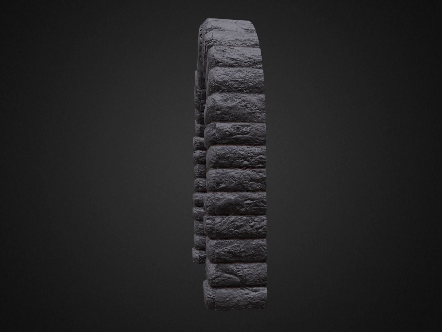 Medieval Door Low-poly 3D model_6