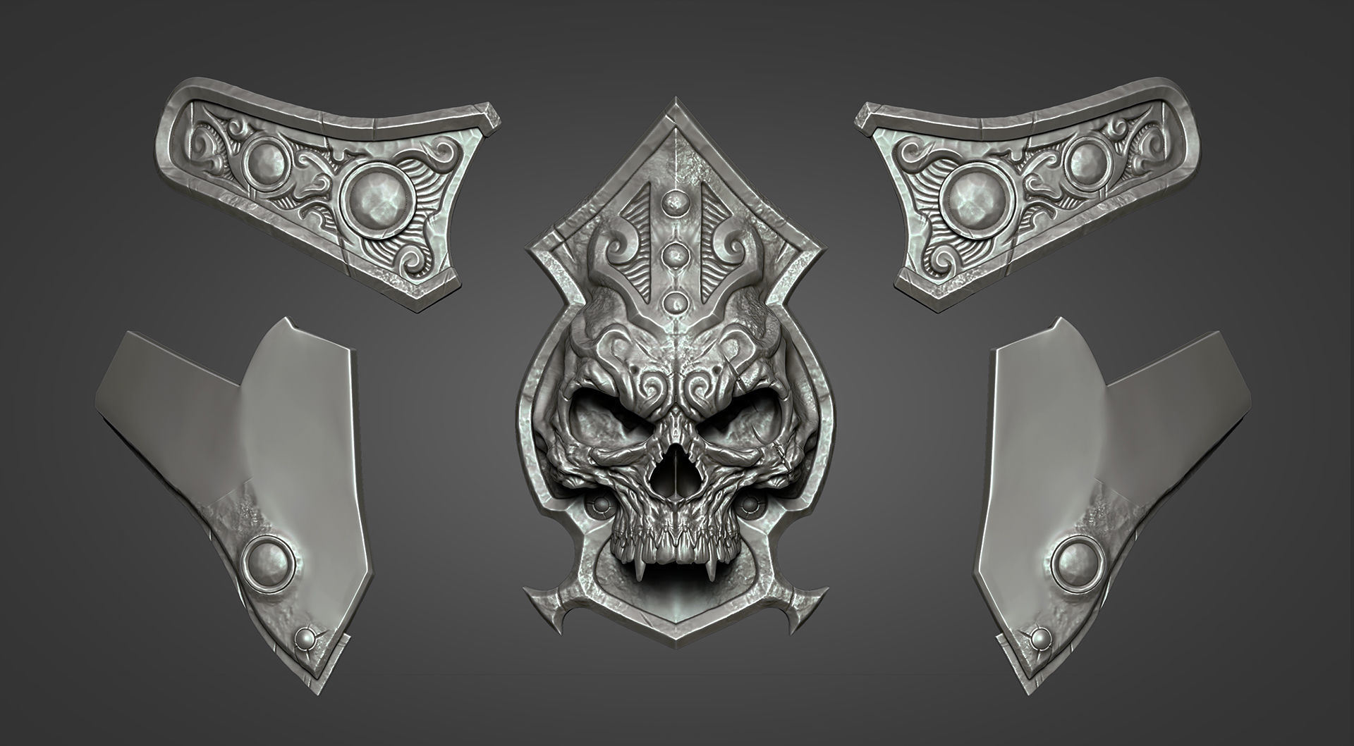 Lich King armor - Belt 3D print model_2
