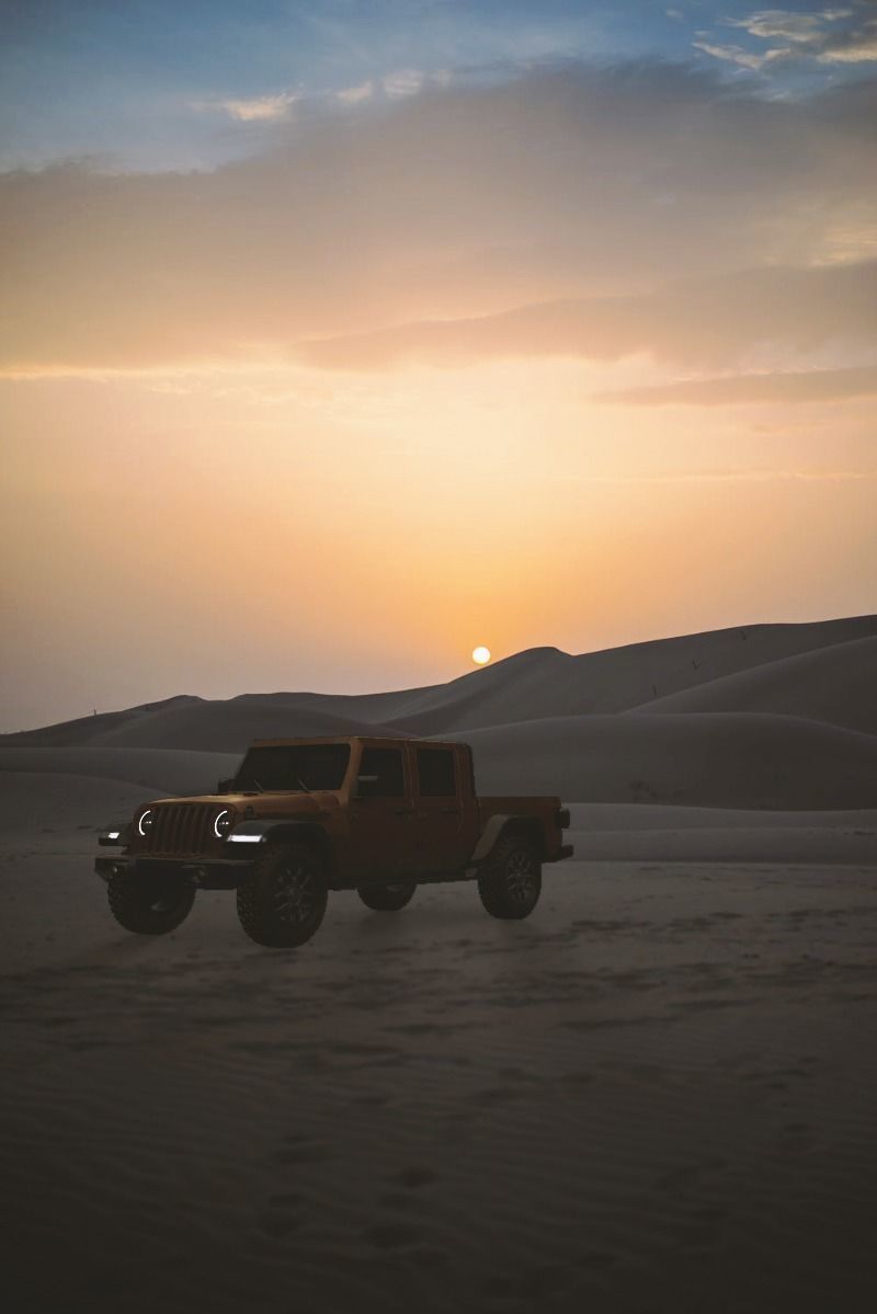 Jeep Pickup Truck Gladiator Low-poly 3D model_8