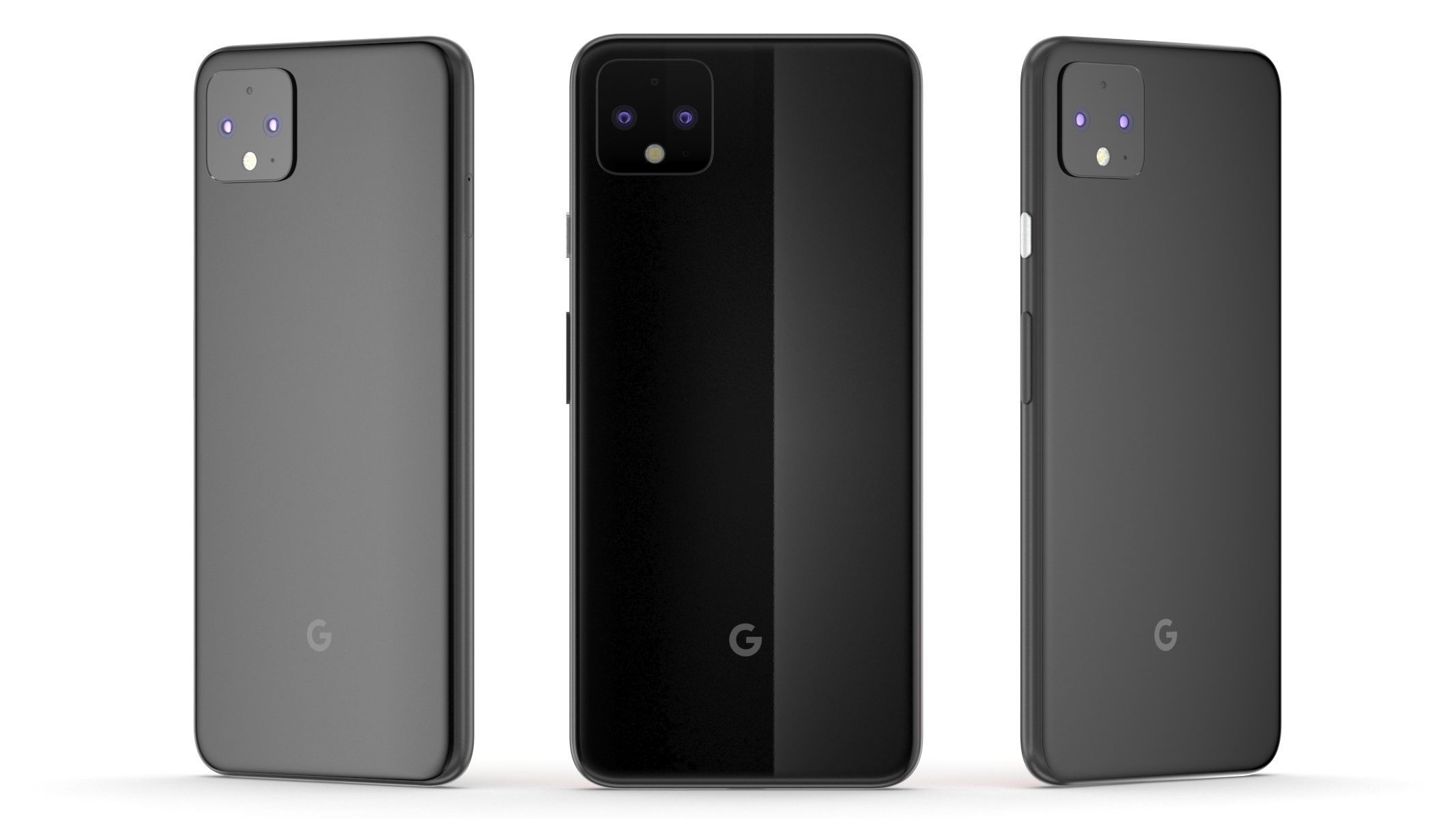 Google Pixel 4 Black 3D model_7