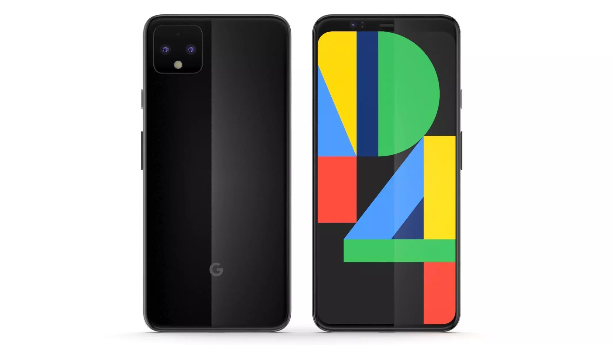 Google Pixel 4 Black 3D model_0