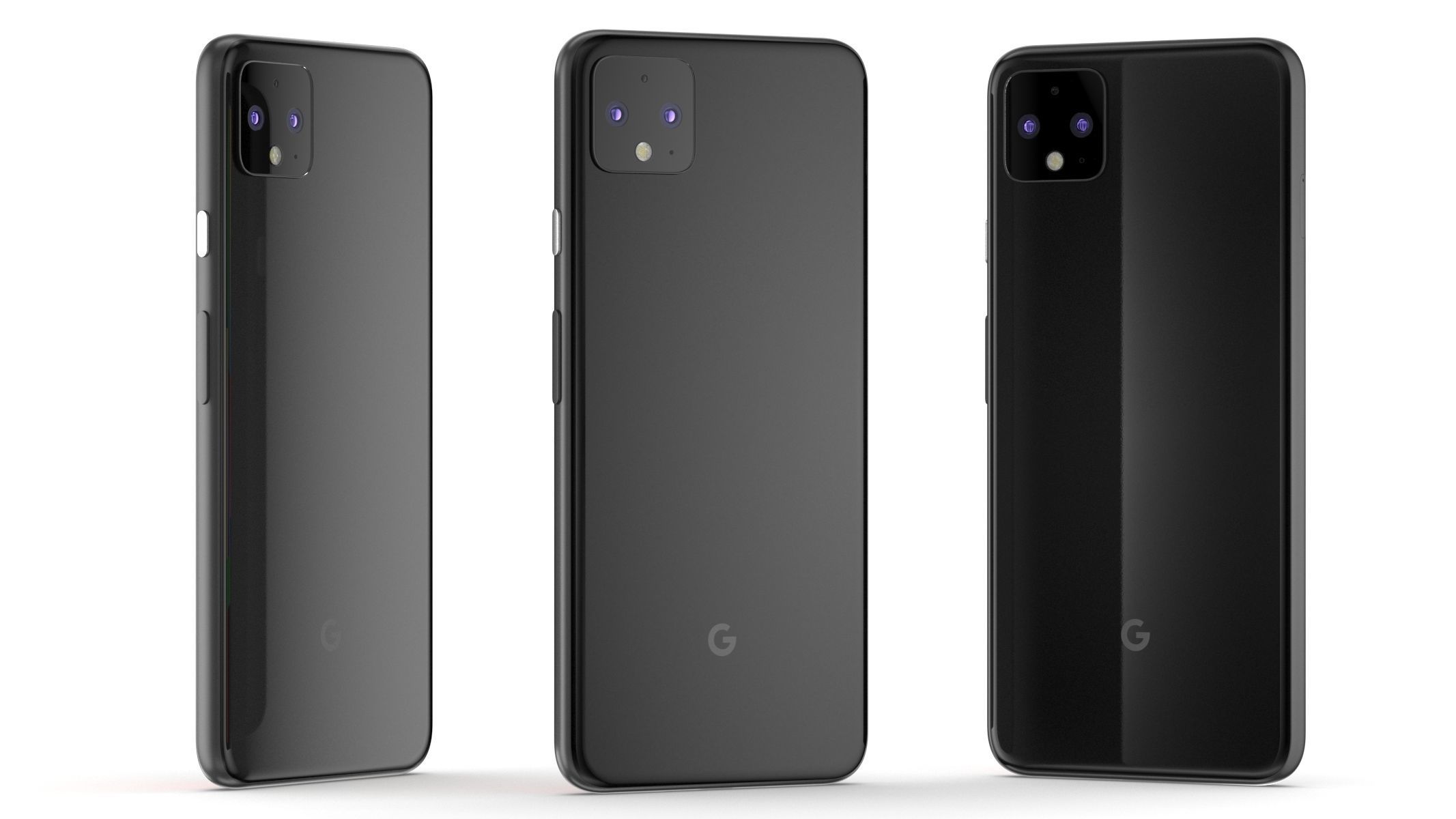 Google Pixel 4 Black 3D model_8