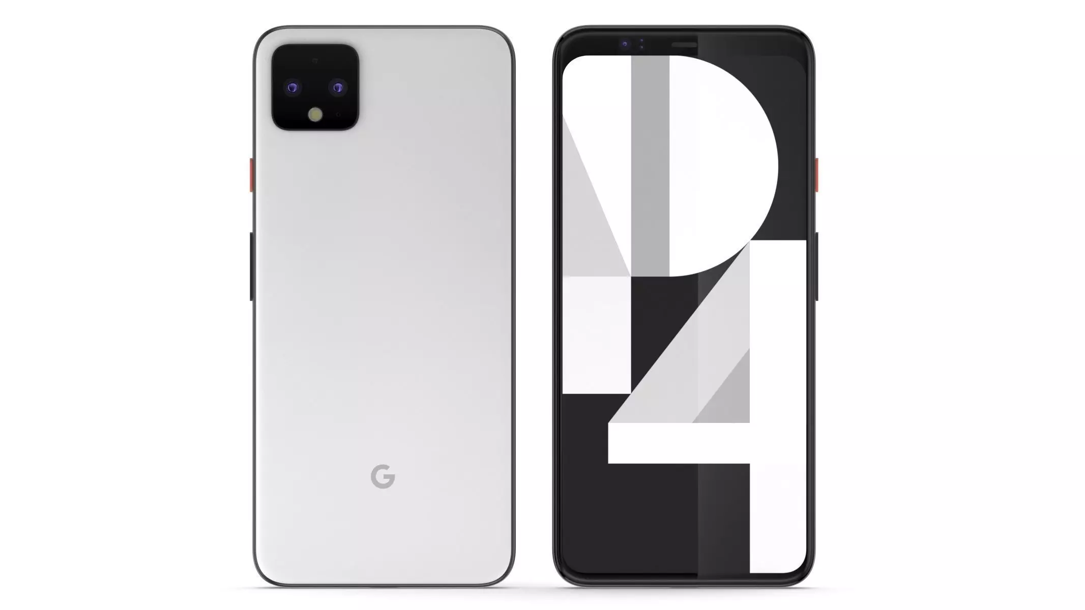 Google Pixel 4 White 3D model_0