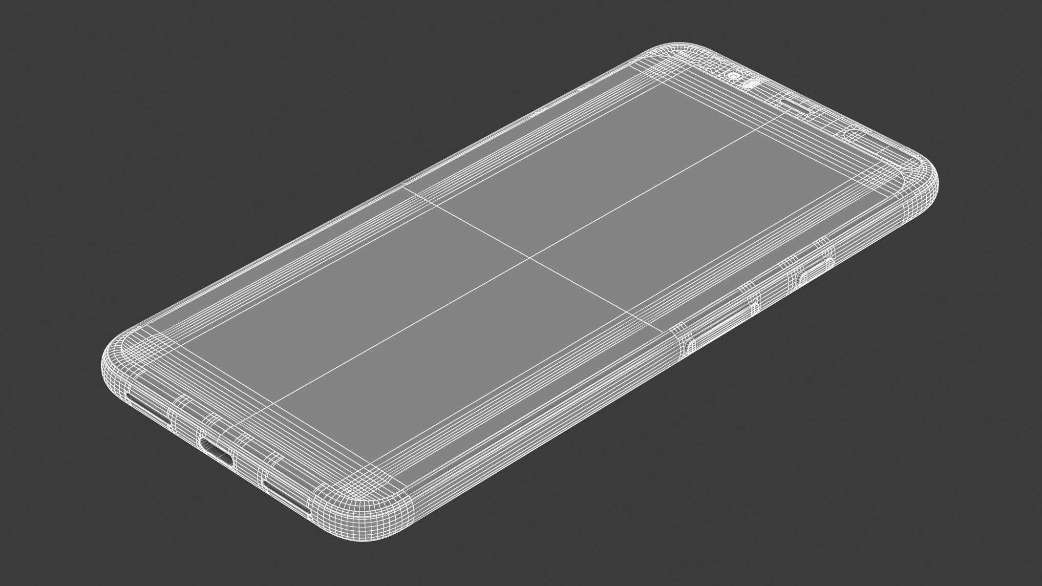 Google Pixel 4 White 3D model_10