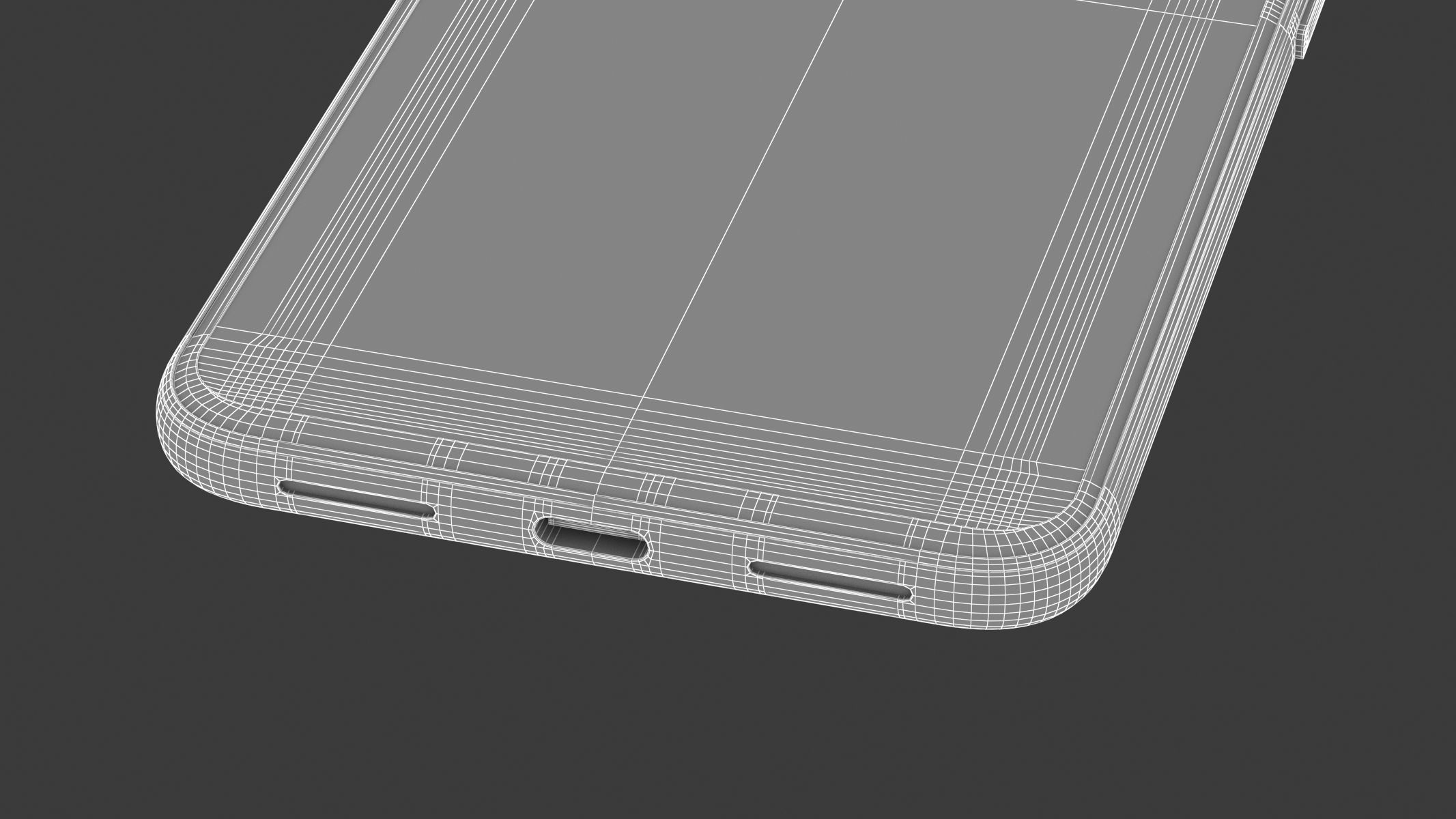 Google Pixel 4 White 3D model_14