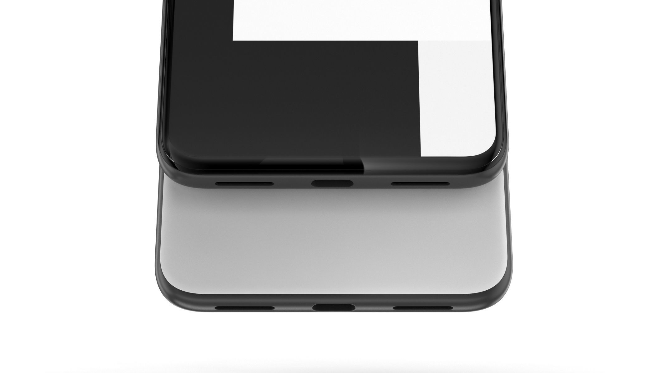 Google Pixel 4 White 3D model_9