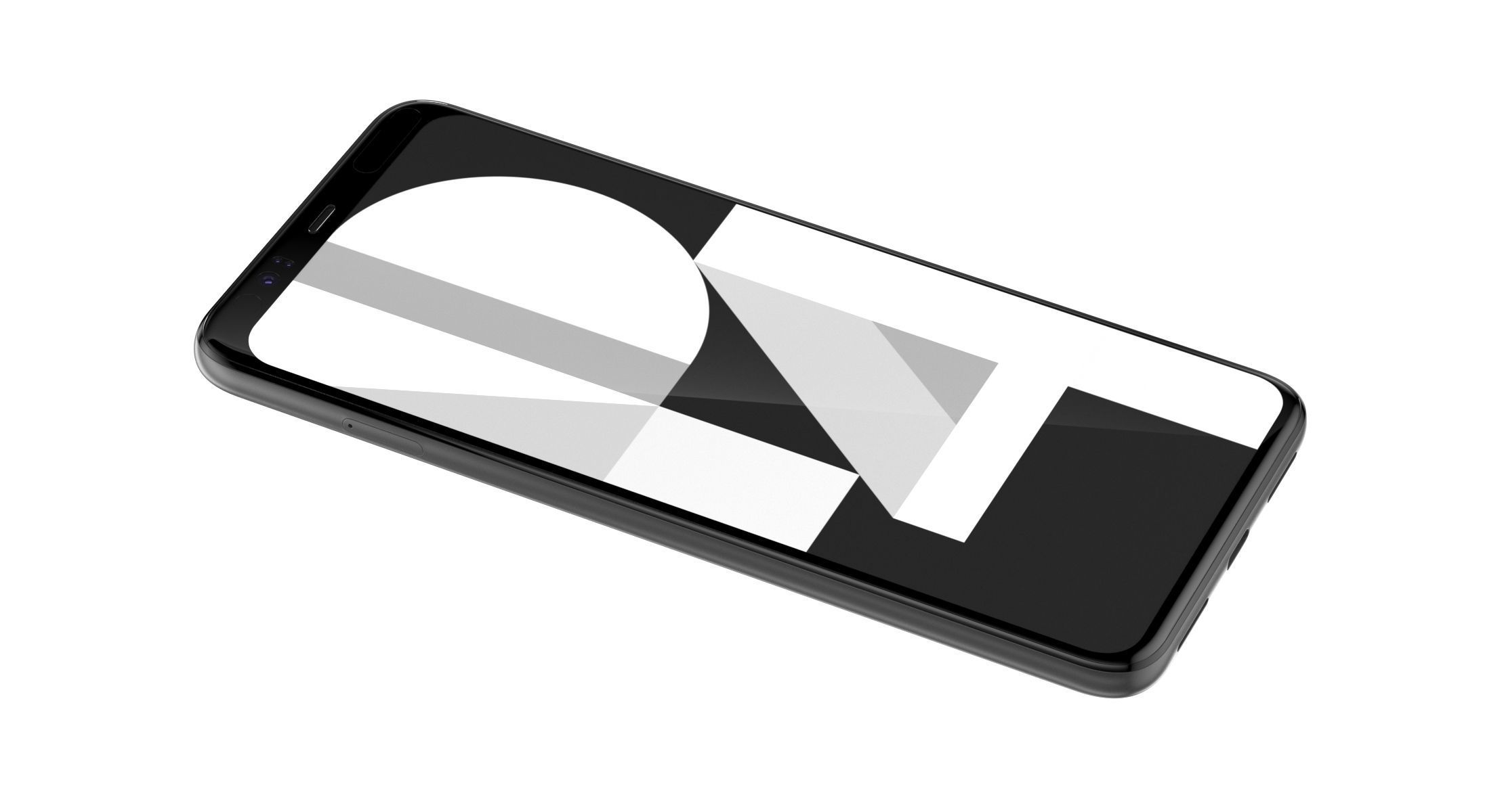 Google Pixel 4 White 3D model_4