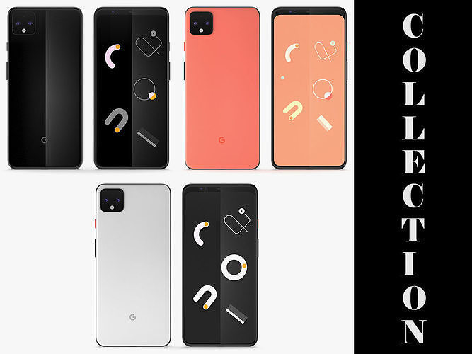 Google Pixel 4 XL All Colors  3D model