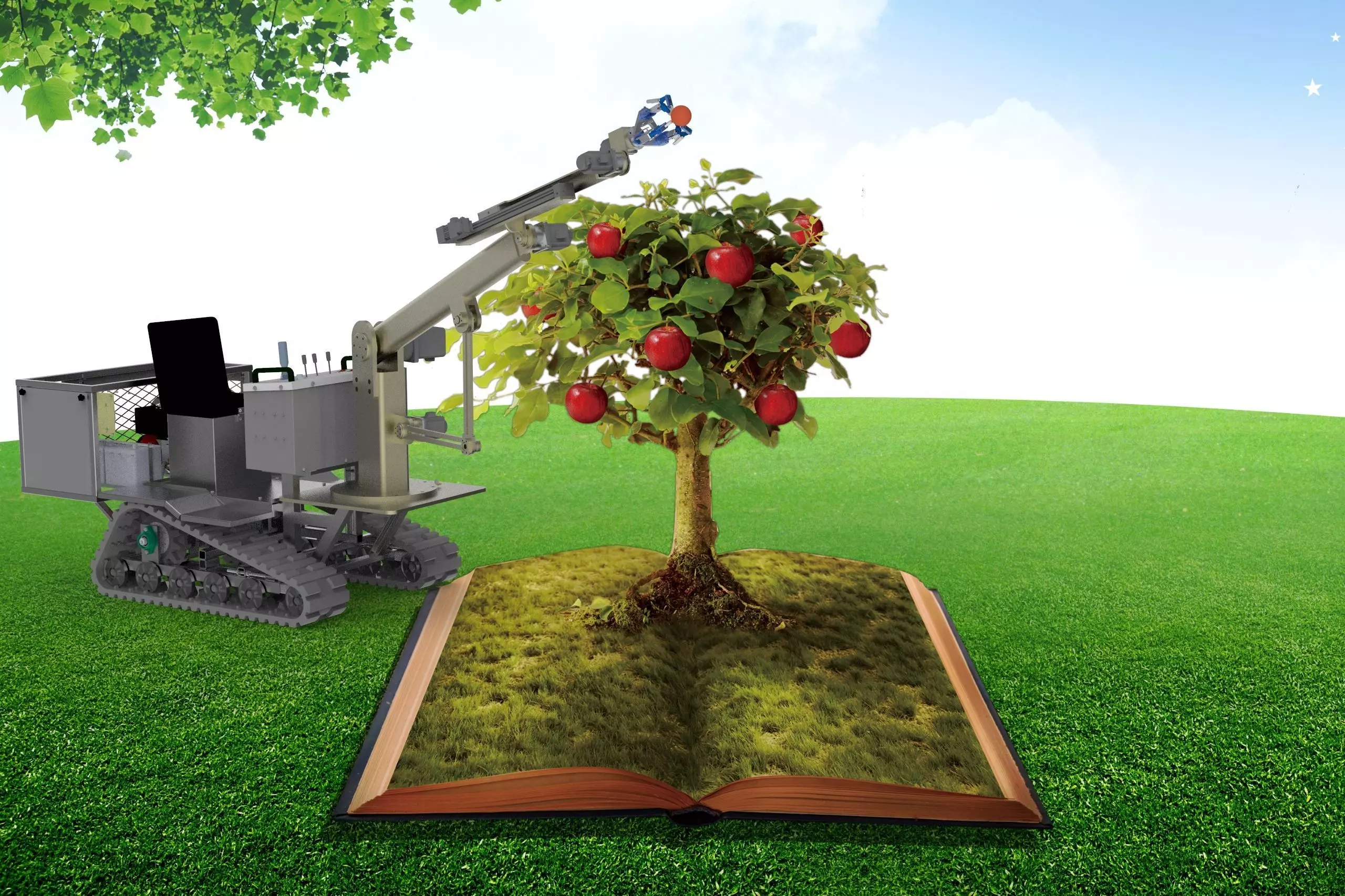 Apple picking concept car 3D model