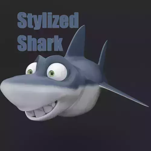 Stylized Shark Character