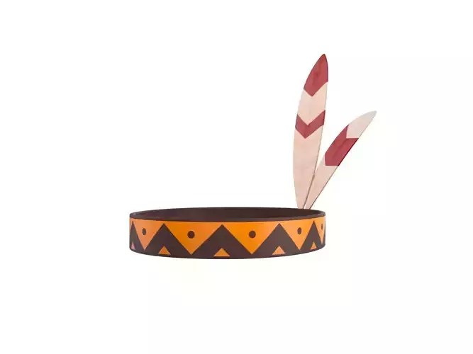 Native American Headband 3D model