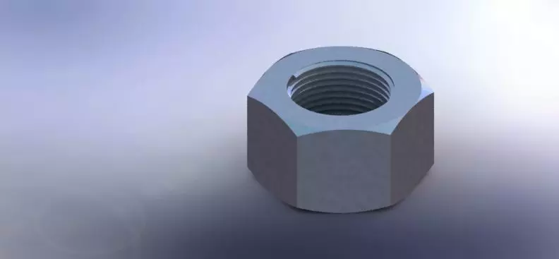 M12 NUT 3D print model_0