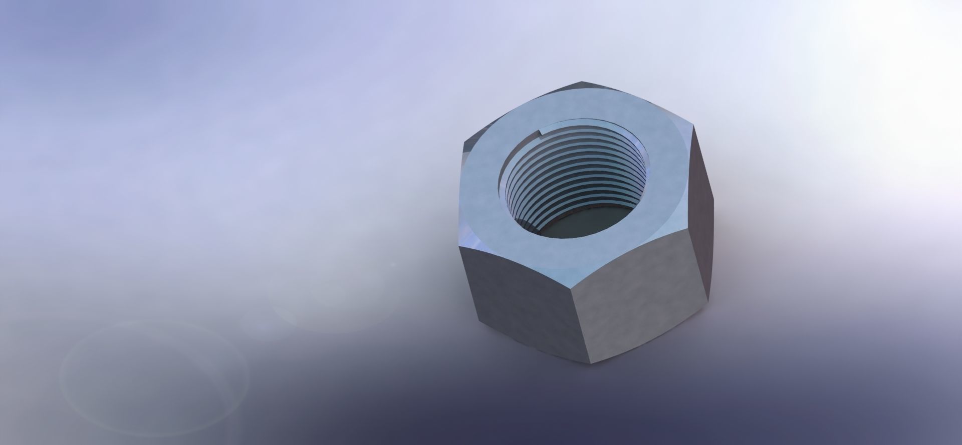 M12 NUT 3D print model_2