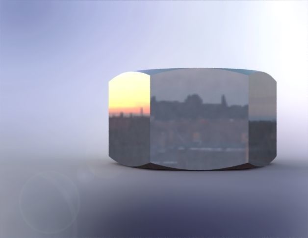 M12 NUT 3D print model_1