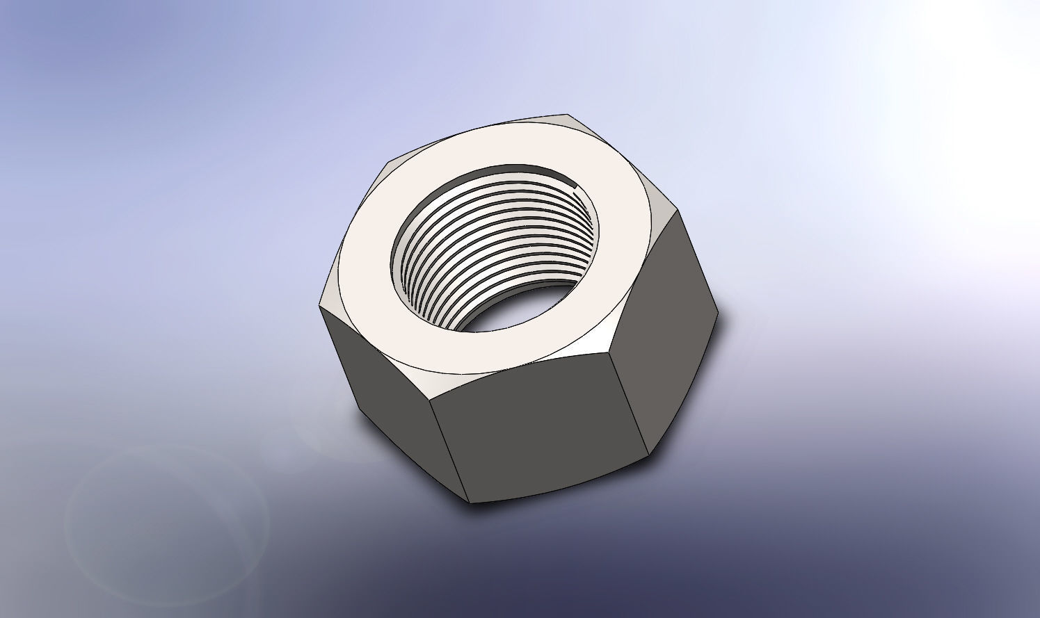 M12 NUT 3D print model_5