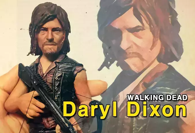 DARYL DIXON 3D print model 3D print model