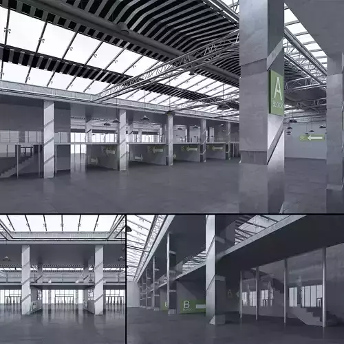 Exhibition Hall 3D model
