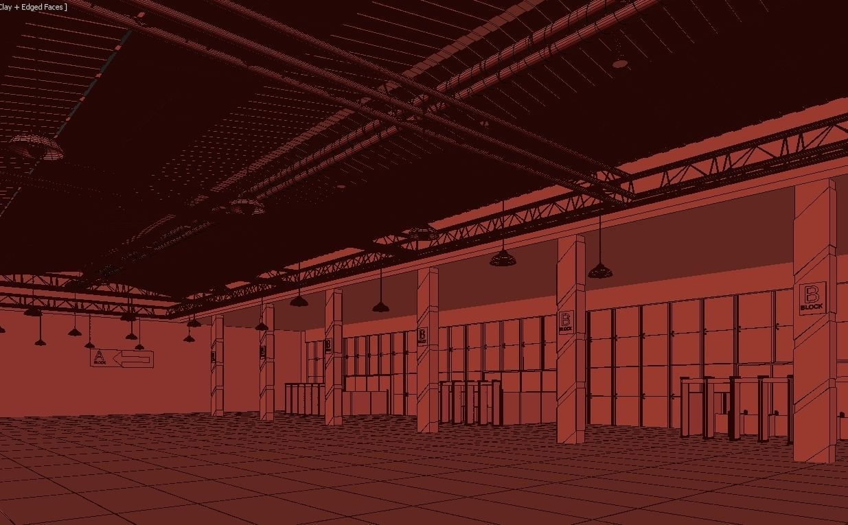 Exhibition Hall 3D model_11