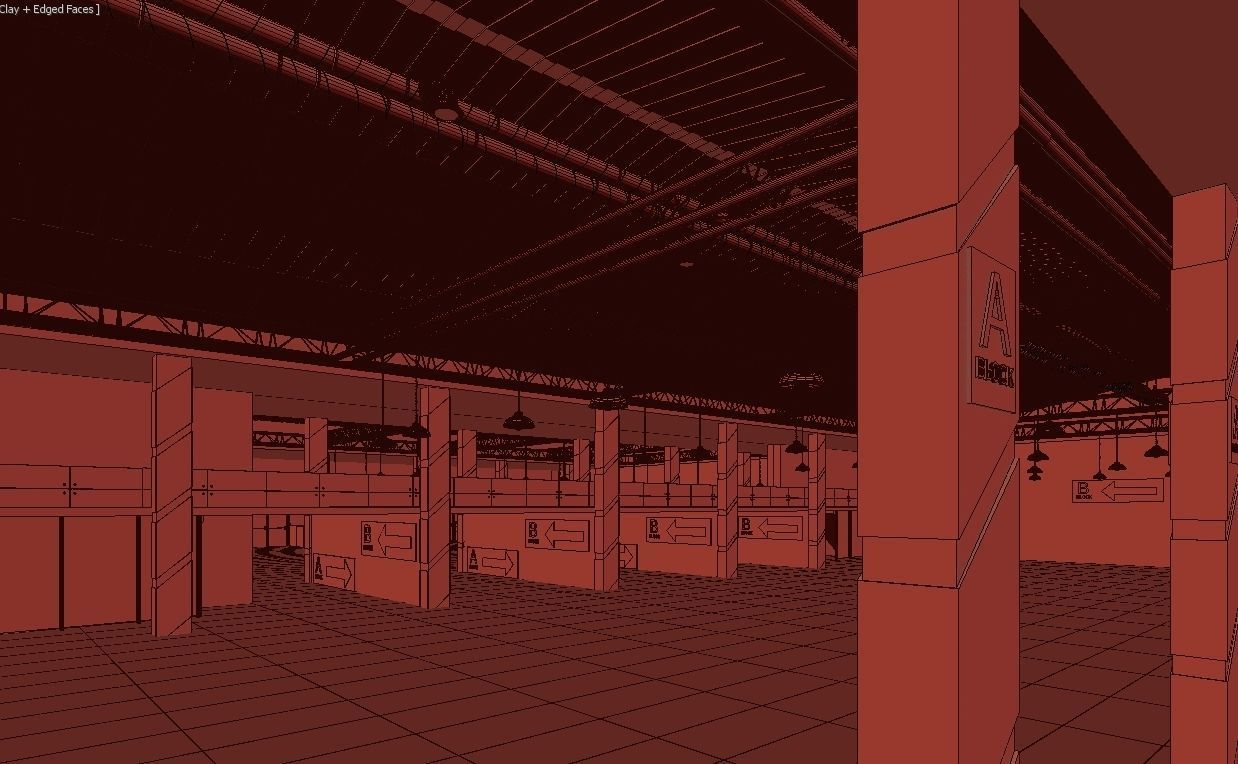 Exhibition Hall 3D model_12