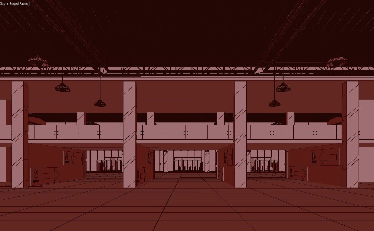 Exhibition Hall 3D model_15