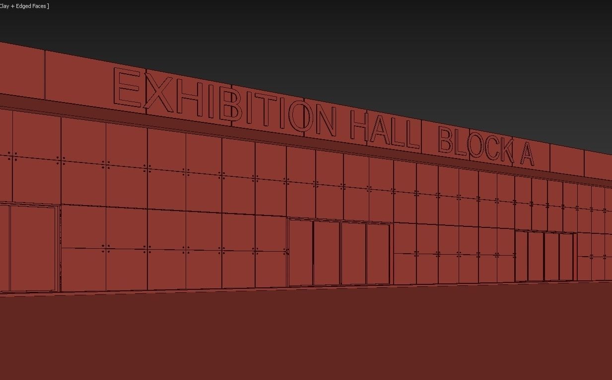 Exhibition Hall 3D model_17