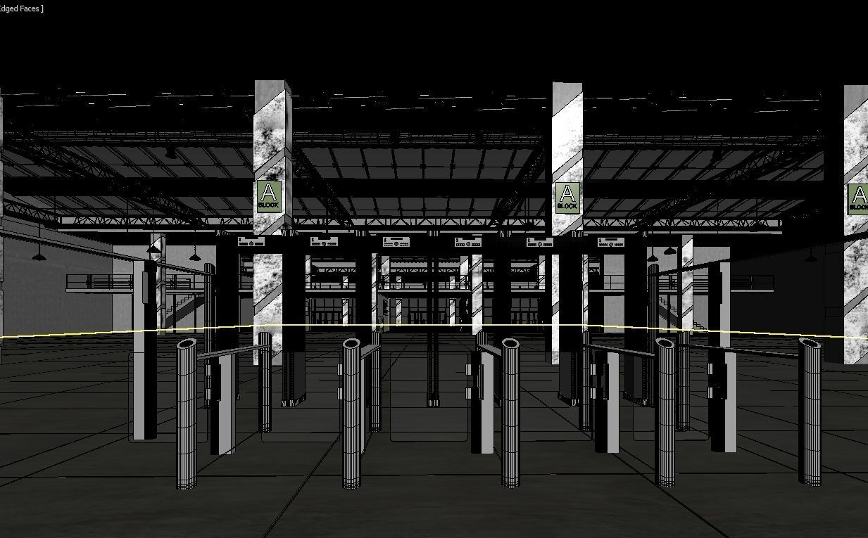 Exhibition Hall 3D model_21