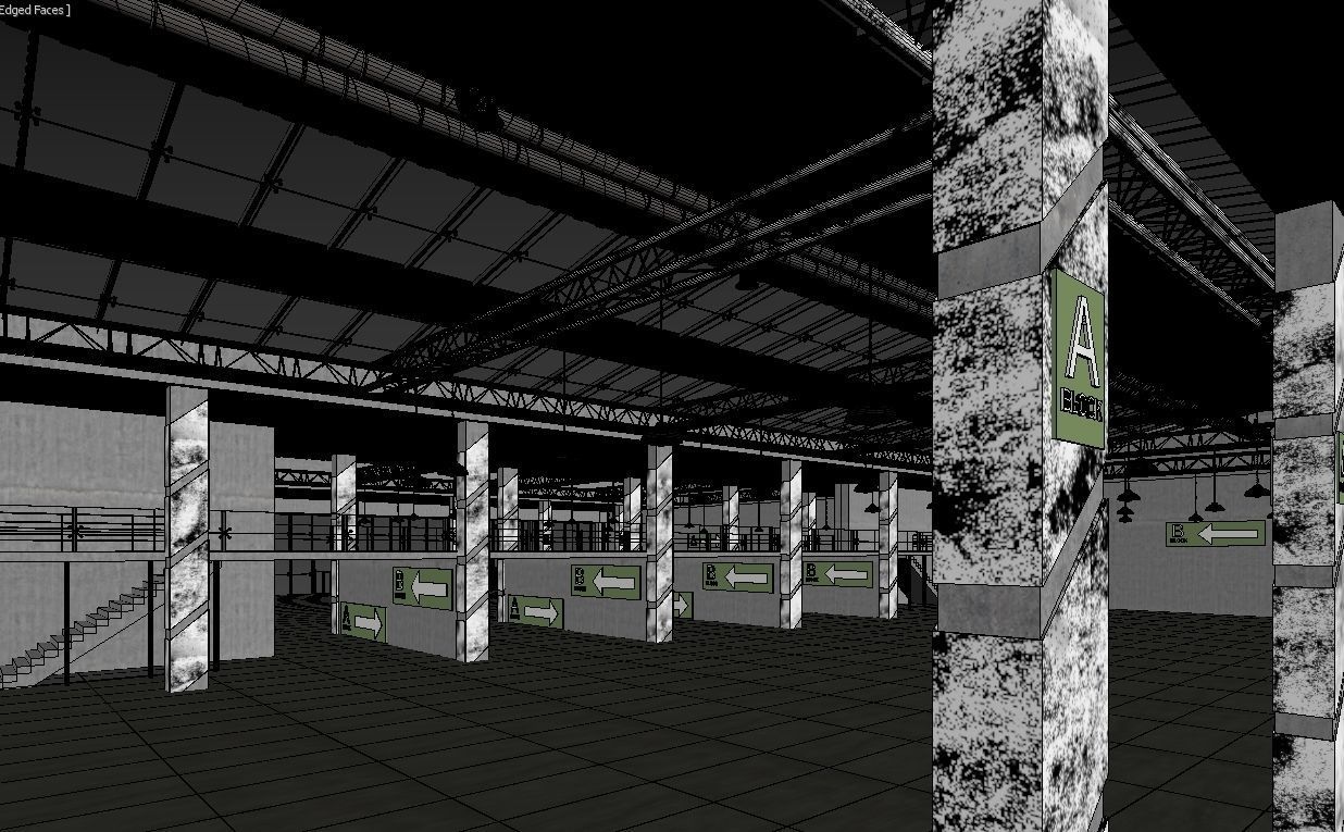 Exhibition Hall 3D model_19