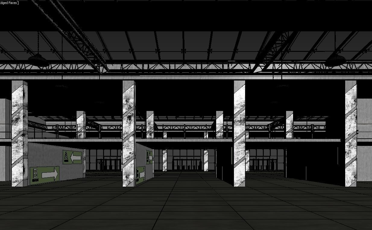 Exhibition Hall 3D model_22