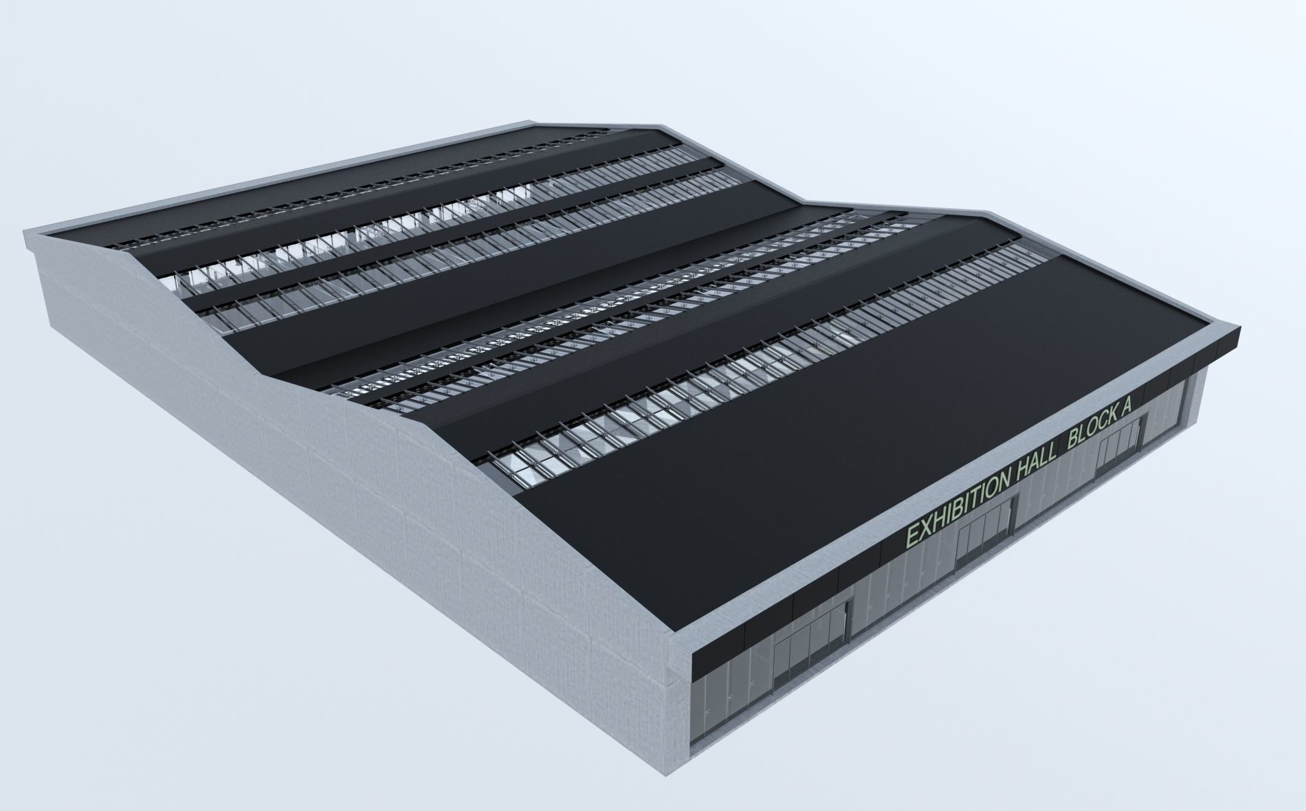 Exhibition Hall 3D model_9