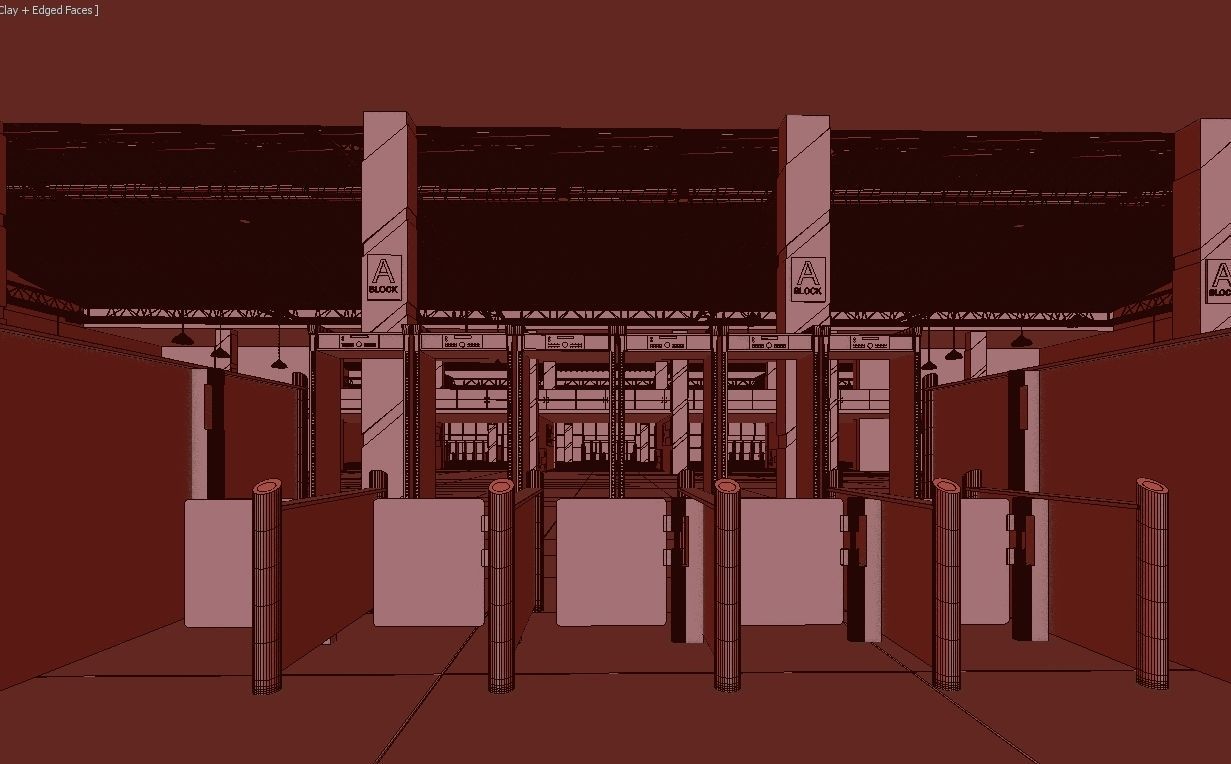 Exhibition Hall 3D model_14