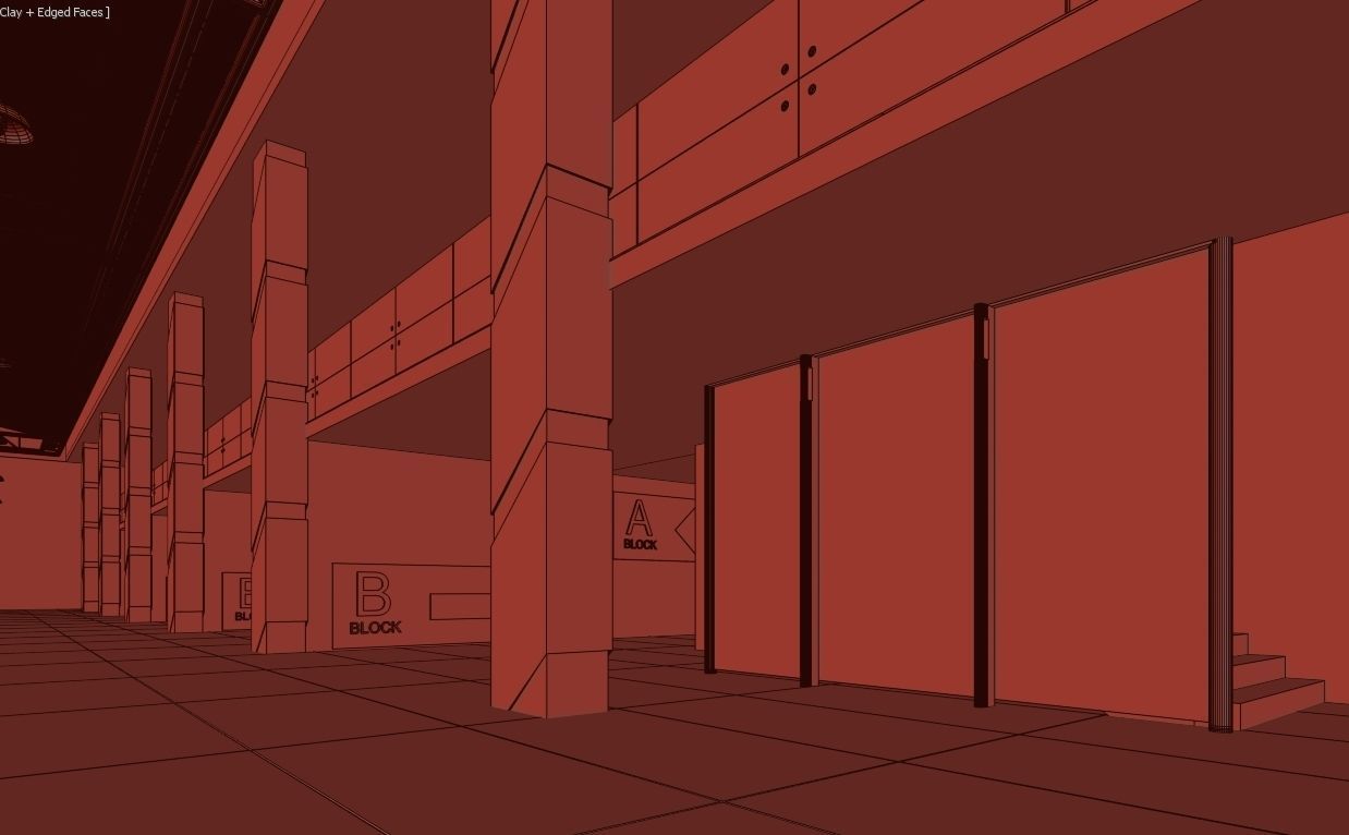 Exhibition Hall 3D model_16