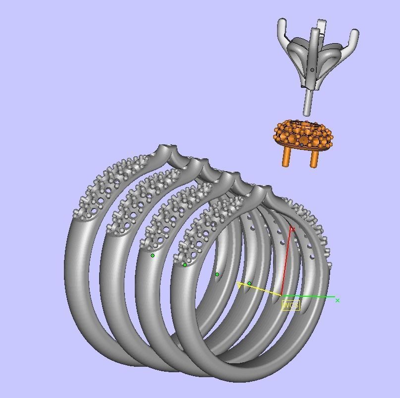 1ct Diamond Engagement ring Unique design 3dmodel 3D print model_15