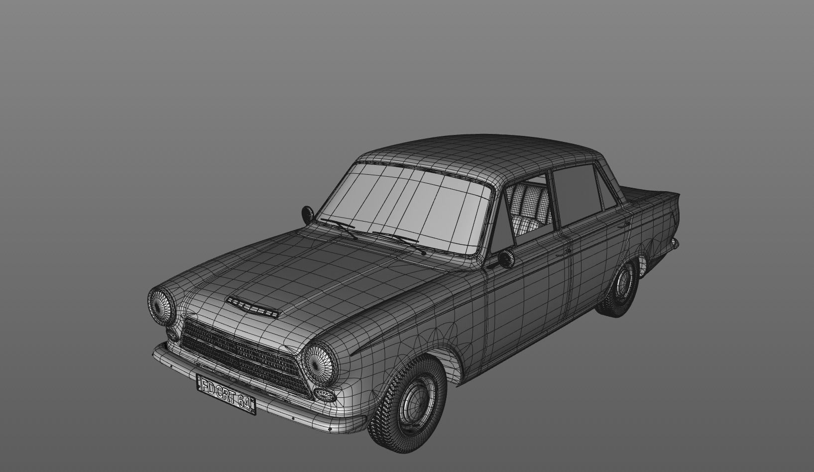 CORTINA MK1 1500 SUPER 1964 3D model_14