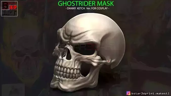 Ghost Rider mask -Danny Ketch - Marvel comics  3D print model