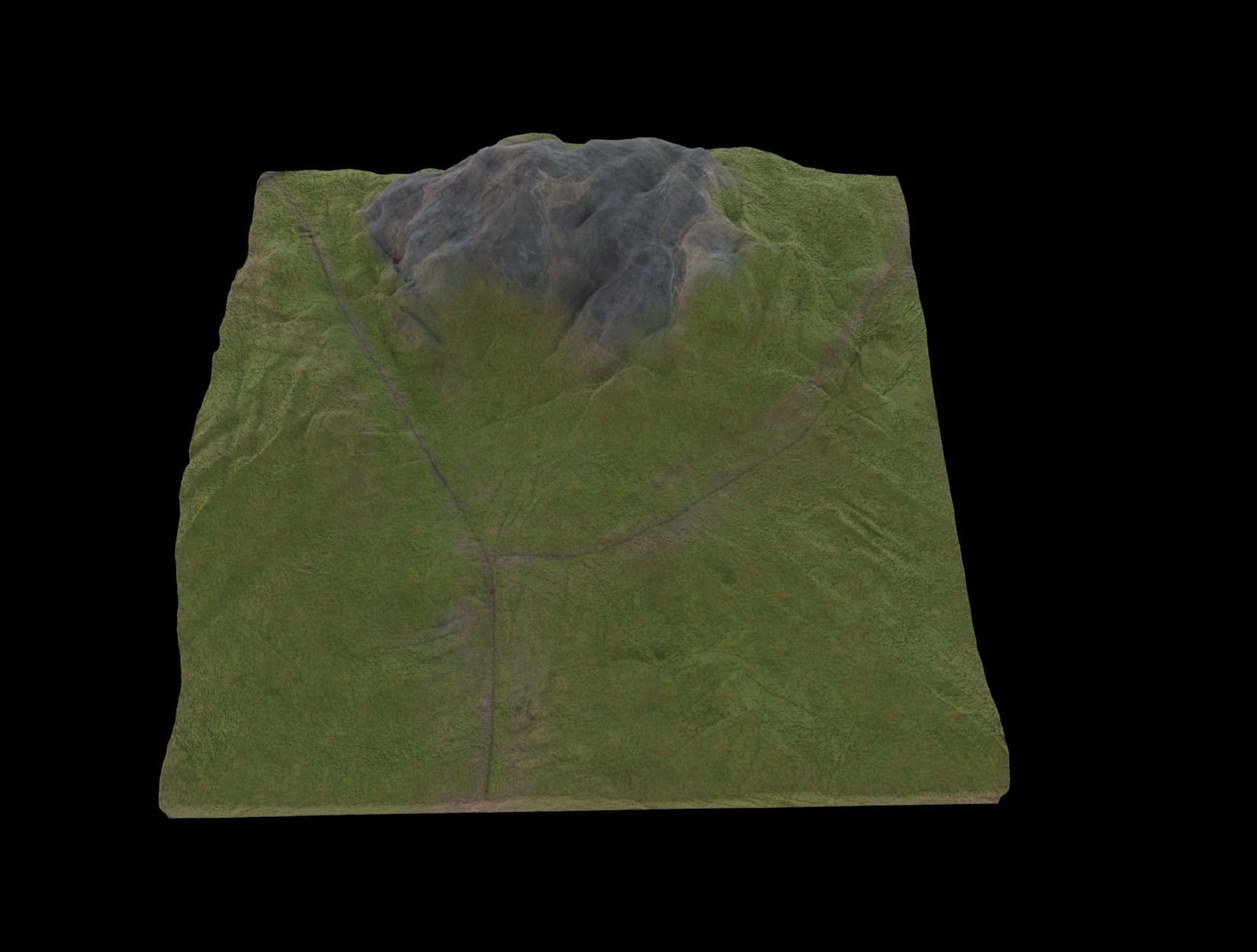 TERRAIN mountain 3D model_11