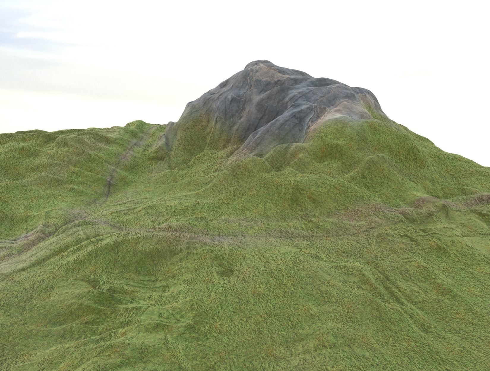 TERRAIN mountain 3D model_2