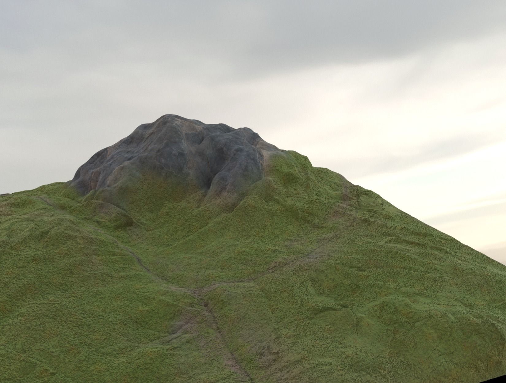 TERRAIN mountain 3D model_10