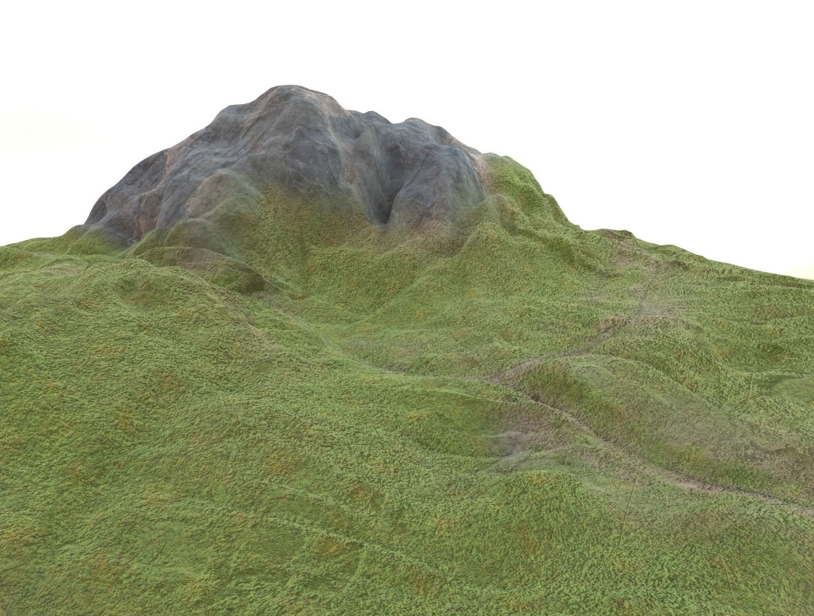 TERRAIN mountain 3D model_8