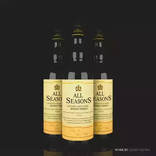 All season Whisky Bottel