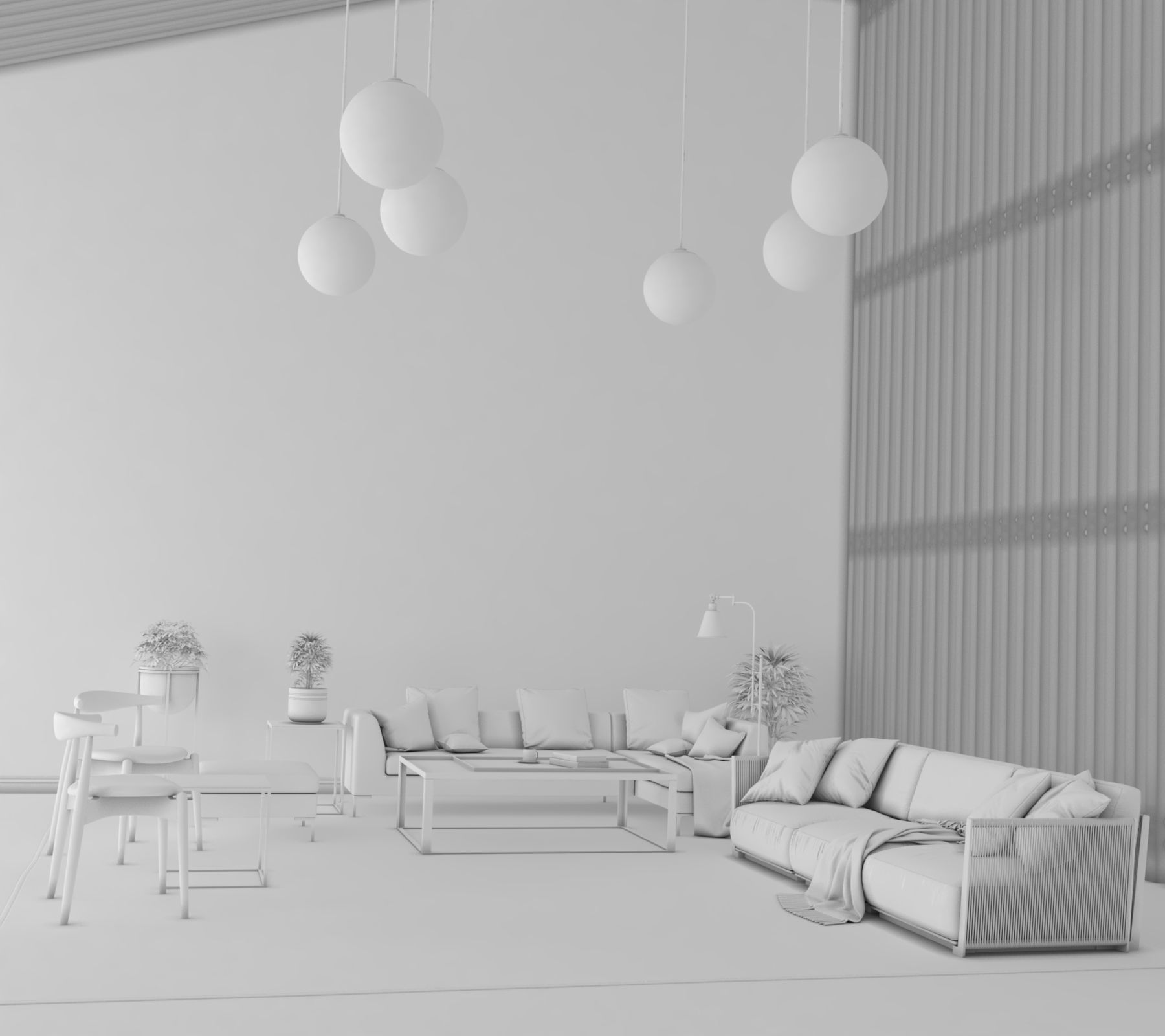 Drawing Room 3d Model 3D model_1