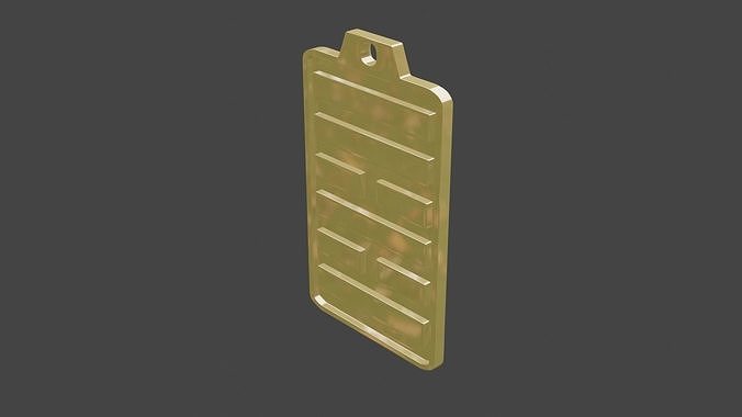 rgd jia ren hexagram pendant 3D print model