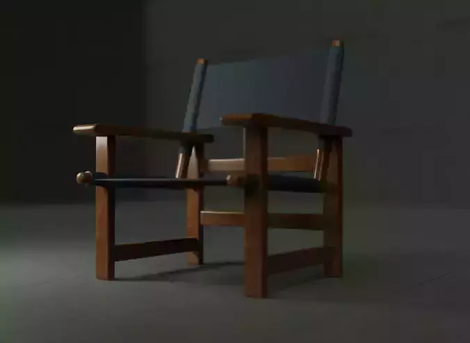 Fredericia Canvas Chair VAR 02 3D asset