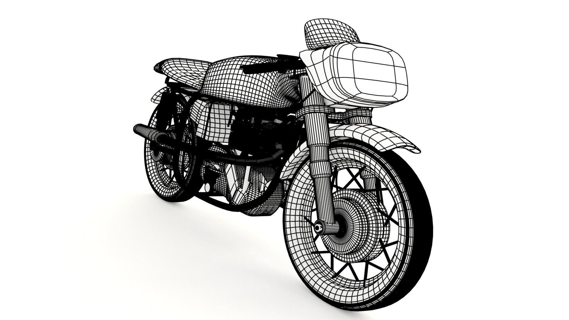 1947 Norton Manx Free 3D model_10