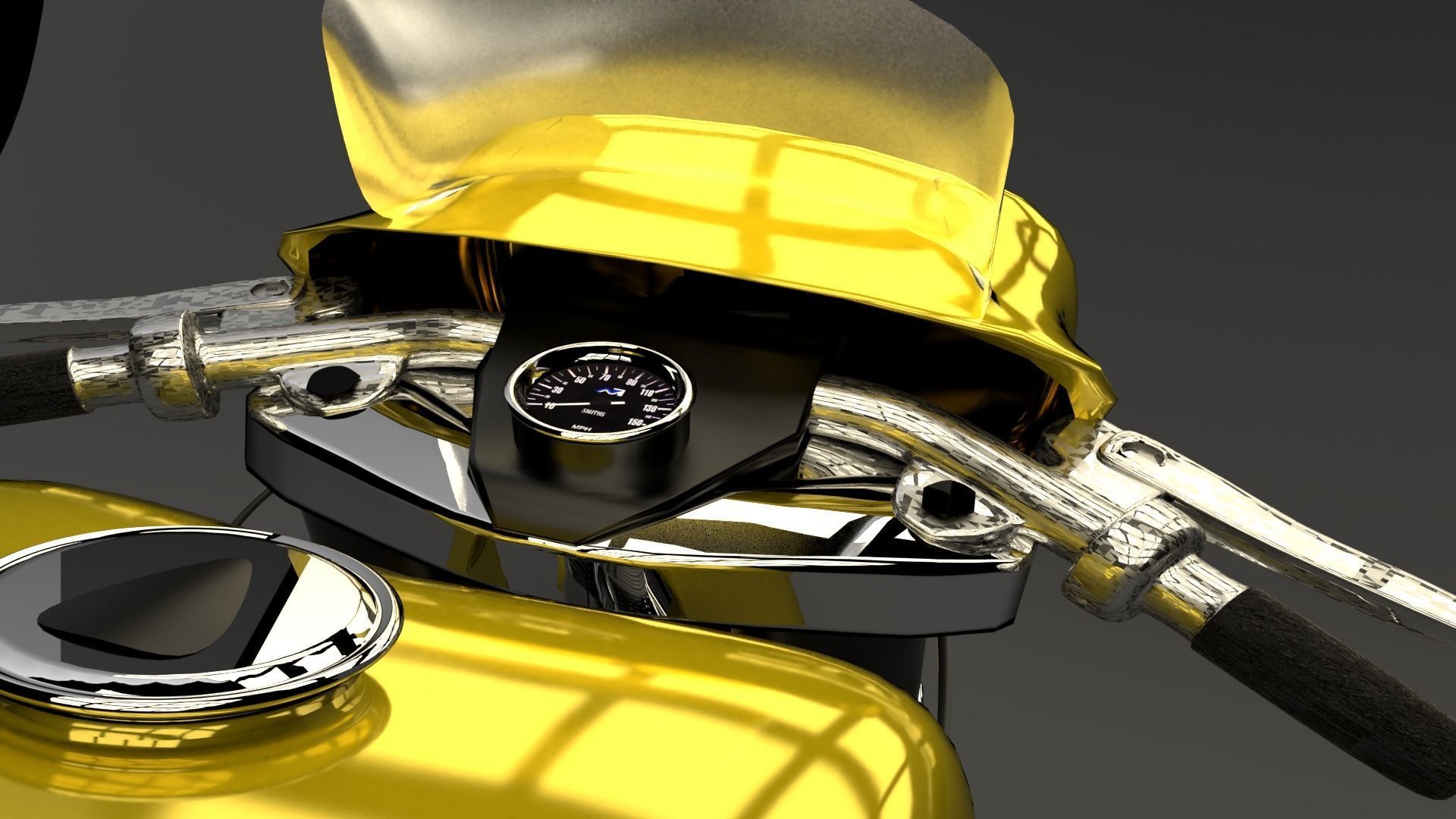 1947 Norton Manx Free 3D model_3