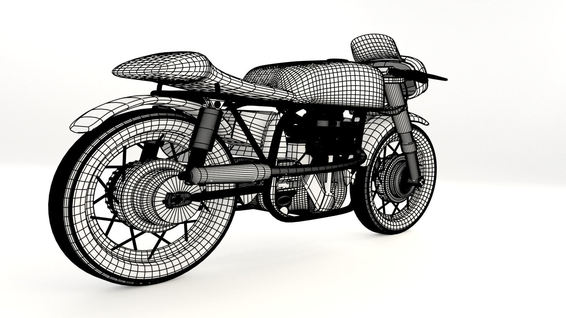 1947 Norton Manx Free 3D model_8