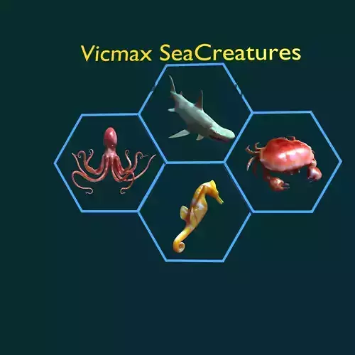 sea creature collection 3D model